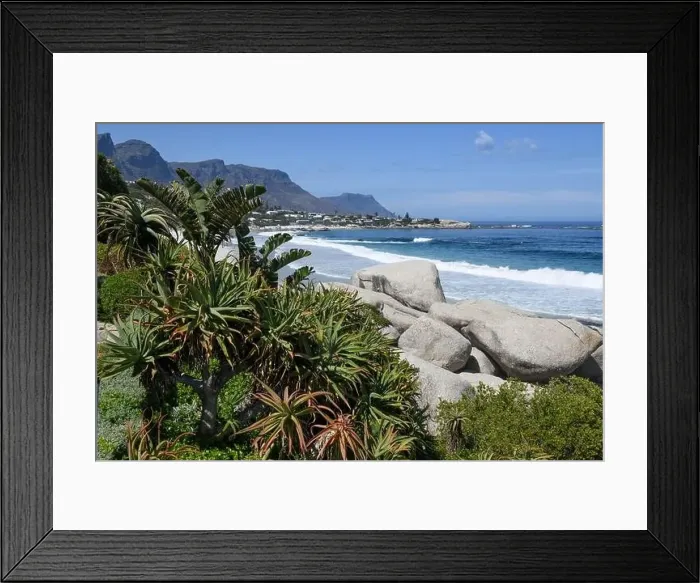 Framed Print : View at the beach of Clifton near Cape Town on South Africa Framed Print : View at the beach of Clifton near Cape Town on South Africa