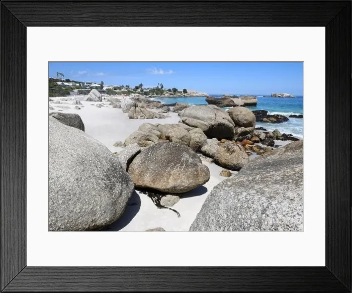 Framed Print : View at the beach of Clifton near Cape Town on South Africa Framed Print : View at the beach of Clifton near Cape Town on South Africa