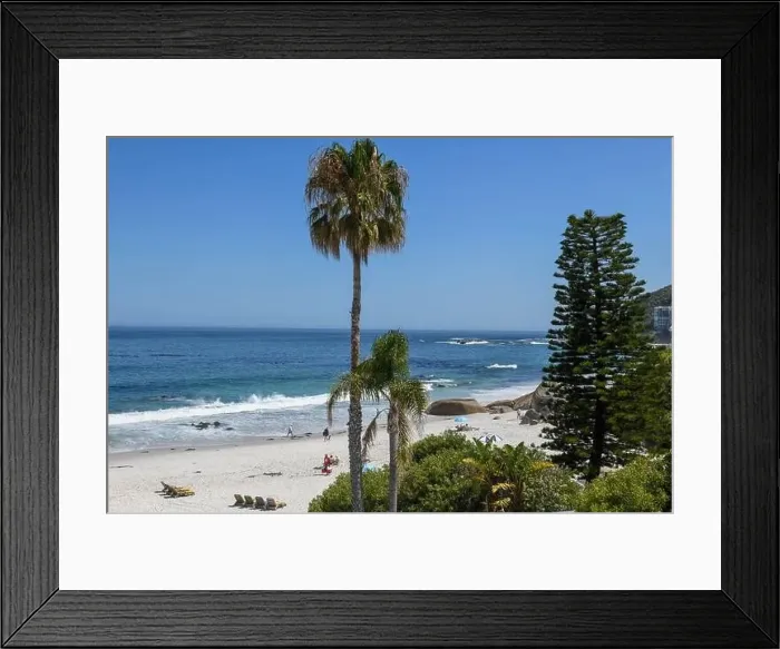 Framed Print : View at the beach of Clifton near Cape Town on South Africa Framed Print : View at the beach of Clifton near Cape Town on South Africa