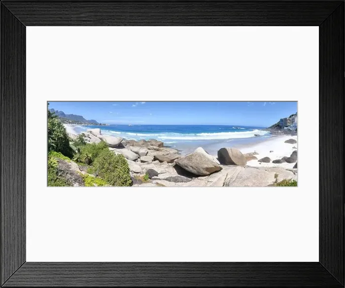 Framed Print : View at the beach of Clifton near Cape Town on South Africa Framed Print : View at the beach of Clifton near Cape Town on South Africa