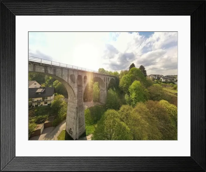 Framed Print : The viaduct is a landmark of the municipality of Willingen Upland Framed Print : The viaduct is a landmark of the municipality of Willingen Upland
