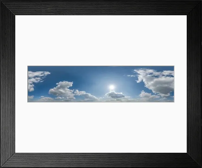 Framed Print : seamless cloudy blue sky hdri 360 panorama view with zenith Framed Print : seamless cloudy blue sky hdri 360 panorama view with zenith