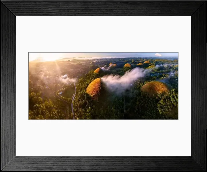 Framed Print : The Chocolate Hills are a geological formation in the Bohol province of the Philippines Framed Print : The Chocolate Hills are a geological formation in the Bohol province of the Philippines