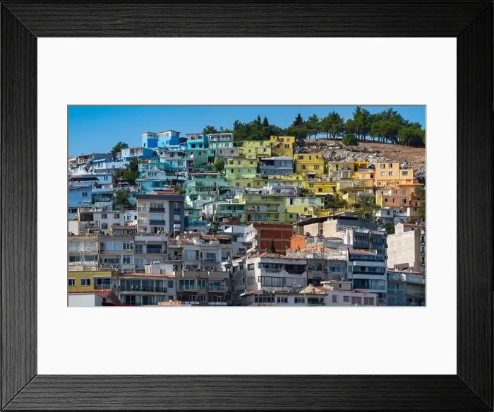 Framed Print : Colored city of Kusadasi Framed Print : Colored city of Kusadasi