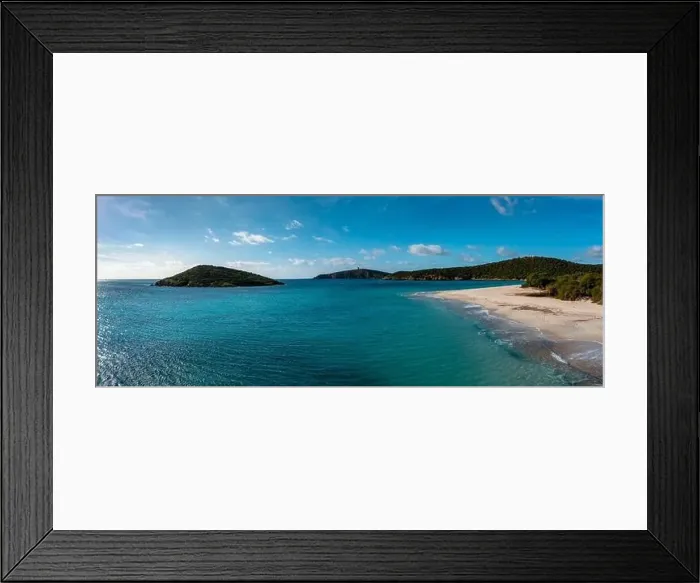 Framed Print : Panorama view of beauitful white sand Turredda beach on the south coast of Sardinia Framed Print : Panorama view of beauitful white sand Turredda beach on the south coast of Sardinia