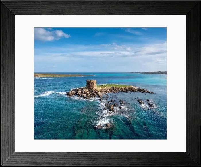 Framed Print : The Pelosa Watchtower near Stintino on the coast of Sardinia Framed Print : The Pelosa Watchtower near Stintino on the coast of Sardinia