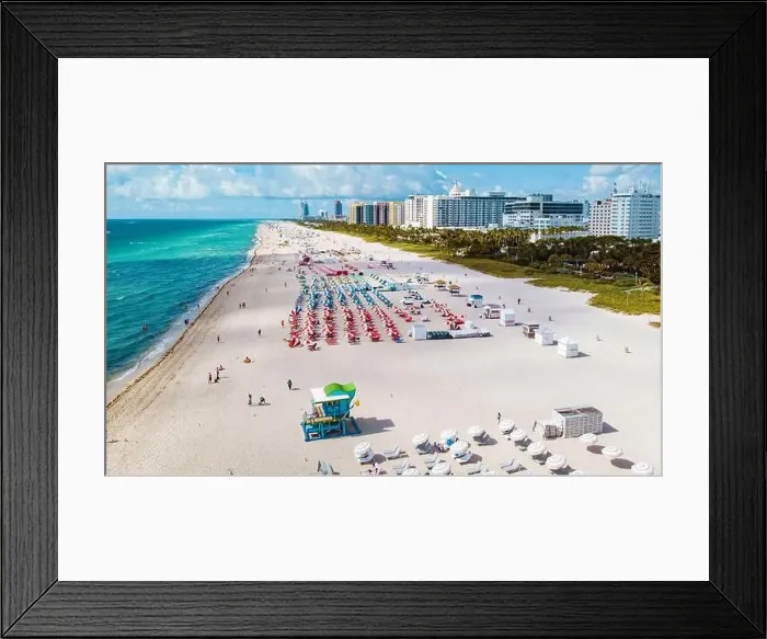 Framed Print : Miami Beach Florida, aerial view miami beach, drone view at sout beach Miami Framed Print : Miami Beach Florida, aerial view miami beach, drone view at sout beach Miami