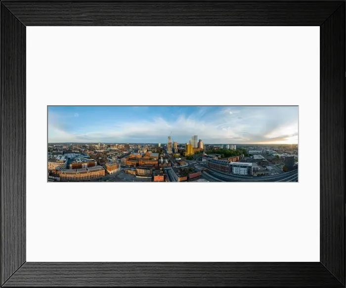 Framed Print : A mesmerizing view of Leeds city skyline illuminated at night Framed Print : A mesmerizing view of Leeds city skyline illuminated at night