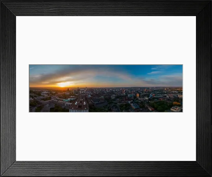 Framed Print : A mesmerizing view of Leeds city skyline illuminated at night Framed Print : A mesmerizing view of Leeds city skyline illuminated at night