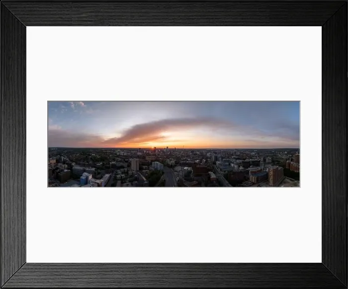 Framed Print : A mesmerizing view of Leeds city skyline illuminated at night Framed Print : A mesmerizing view of Leeds city skyline illuminated at night