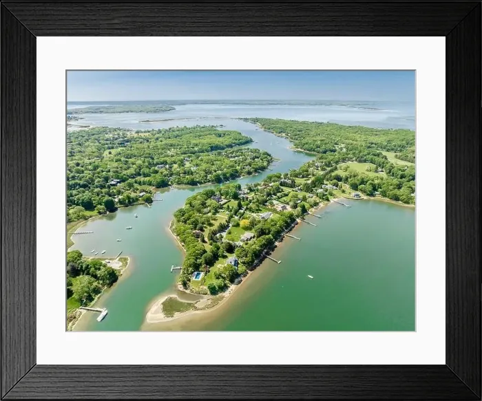 Framed Print : aerial view of westmoreland and surround area Framed Print : aerial view of westmoreland and surround area