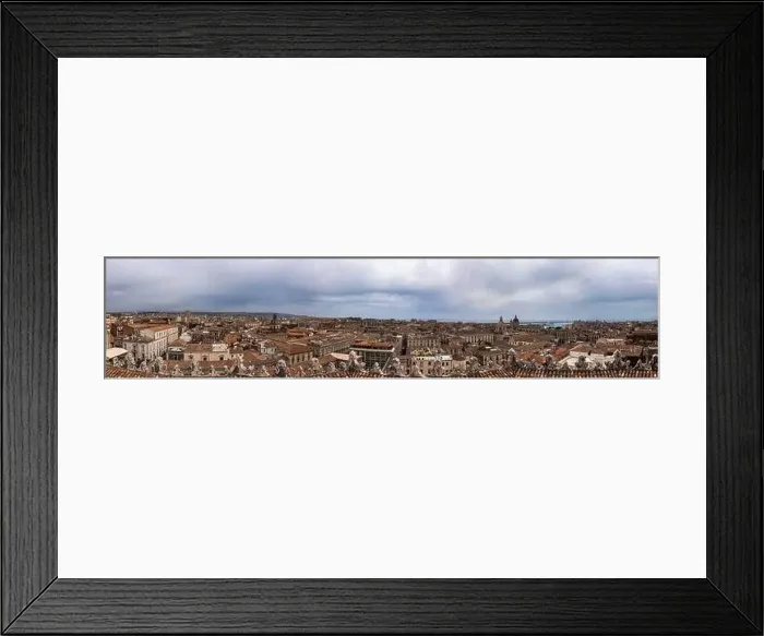 Framed Print : Cityscape of Catania from a terrace Framed Print : Cityscape of Catania from a terrace