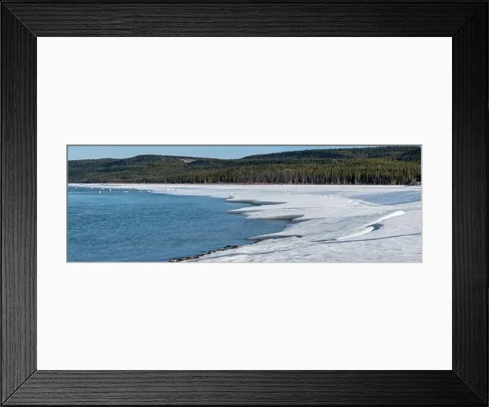 Framed Print : Drone, aerial view of Yukon River in northern Canada Framed Print : Drone, aerial view of Yukon River in northern Canada