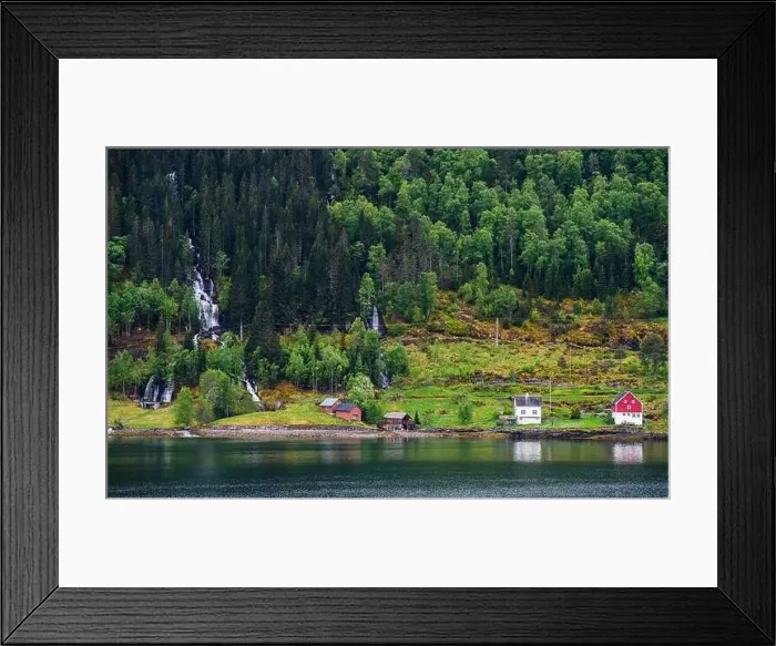 Framed Print : Mountains, Fiord and Clouds over Olden from a drone, Innvikfjorden, Norway, Europe Framed Print : Mountains, Fiord and Clouds over Olden from a drone, Innvikfjorden, Norway, Europe