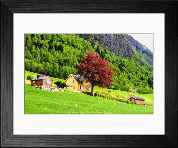 Framed Print : Mountains, Fiord and Clouds over Olden from a drone, Innvikfjorden, Norway, Europe Framed Print : Mountains, Fiord and Clouds over Olden from a drone, Innvikfjorden, Norway, Europe