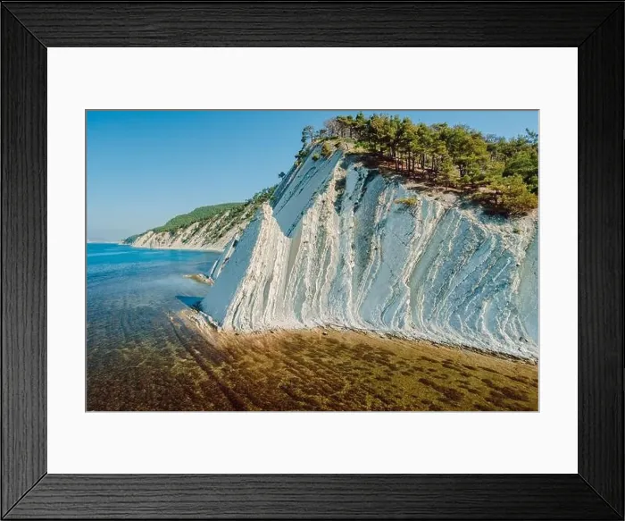 Framed Print : Aerial view of scenic coastline with blue sea and rocky cliffs with pine forest. Summer day on Mediterranean sea Framed Print : Aerial view of scenic coastline with blue sea and rocky cliffs with pine forest. Summer day on Mediterranean sea