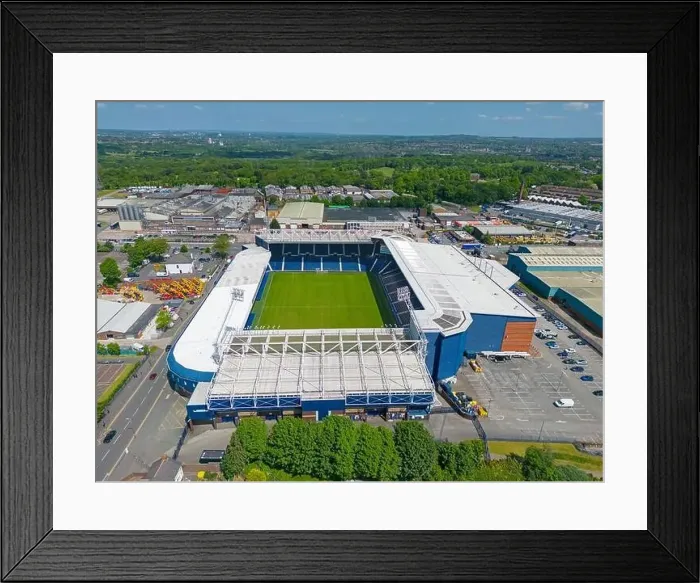 Framed Print : Birmingham, United Kingdom. The Hawthorns Stadium, West Bromwich Albion Football Club, Aerial Image. 26th May 2023 Framed Print : Birmingham, United Kingdom. The Hawthorns Stadium, West Bromwich Albion Football Club, Aerial Image. 26th May 2023