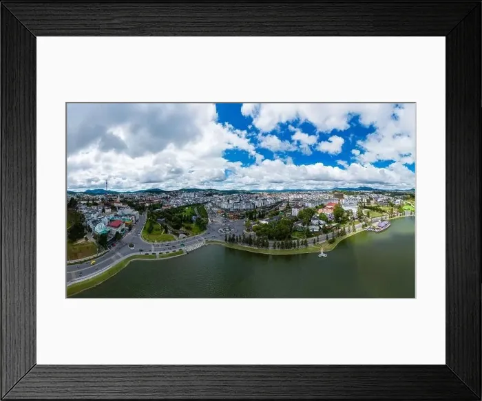 Framed Print : November 17, 2022: panoramic view of Da Lat city, Lam Dong province, Vietnam Framed Print : November 17, 2022: panoramic view of Da Lat city, Lam Dong province, Vietnam