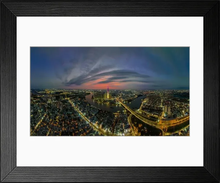 Framed Print : March 12, 2023: panoramic view of Landmark residential area Framed Print : March 12, 2023: panoramic view of Landmark residential area