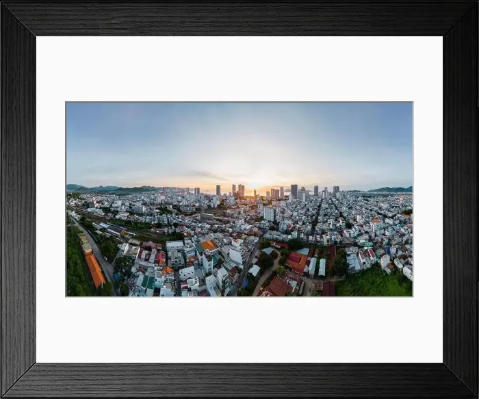 Framed Print : June 5, 2023: panoramic view of the coastal city of Nha Trang, Vietnam Framed Print : June 5, 2023: panoramic view of the coastal city of Nha Trang, Vietnam