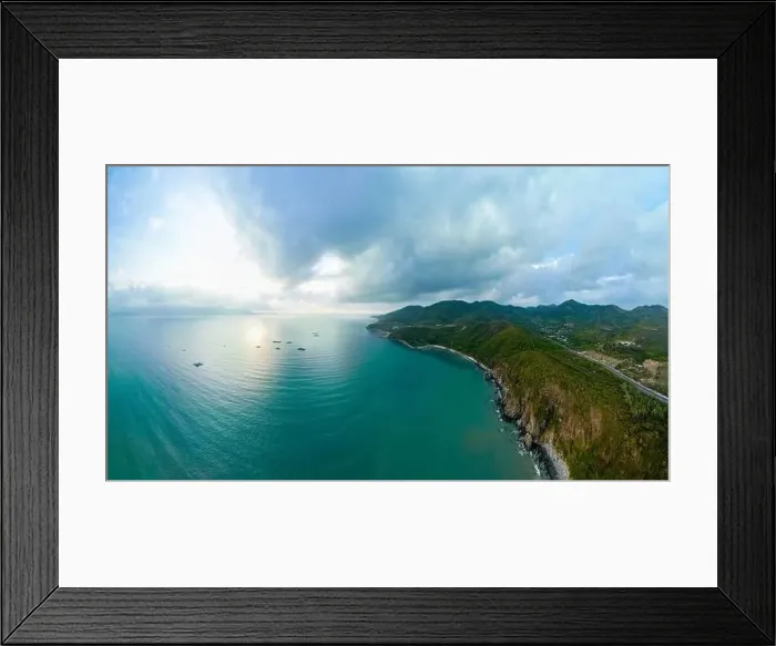 Framed Print : Scenery of Luong Son Pass in Nha Trang City, Vietnam Framed Print : Scenery of Luong Son Pass in Nha Trang City, Vietnam