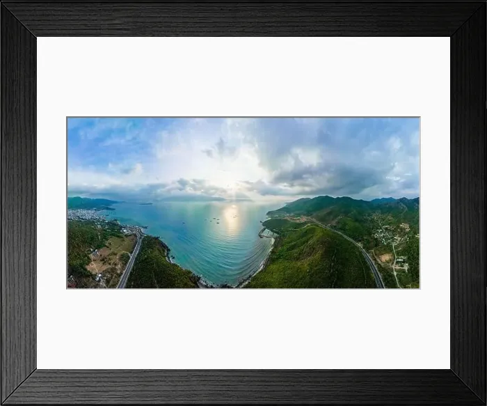 Framed Print : Scenery of Luong Son Pass in Nha Trang City, Vietnam Framed Print : Scenery of Luong Son Pass in Nha Trang City, Vietnam