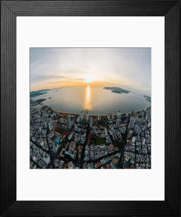 Framed Print : June 5, 2023: panoramic view of the coastal city of Nha Trang, Vietnam Framed Print : June 5, 2023: panoramic view of the coastal city of Nha Trang, Vietnam
