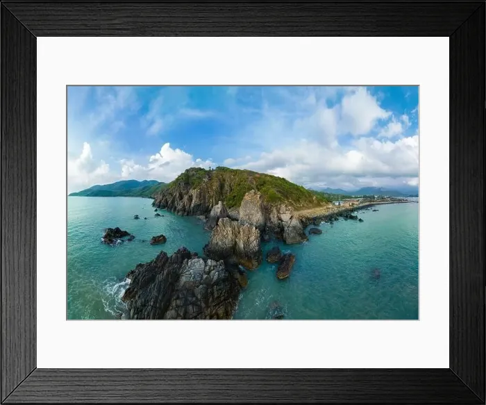 Framed Print : Scenery of Luong Son Pass in Nha Trang City, Vietnam Framed Print : Scenery of Luong Son Pass in Nha Trang City, Vietnam