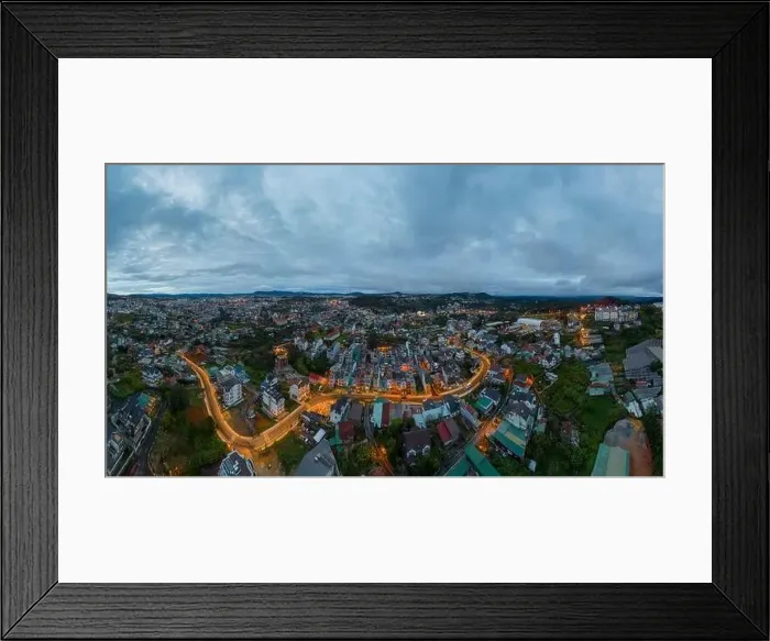 Framed Print : July 31, 2022: downtown Buon Ma Thuot, Dak Lak Province, Vietnam Framed Print : July 31, 2022: downtown Buon Ma Thuot, Dak Lak Province, Vietnam