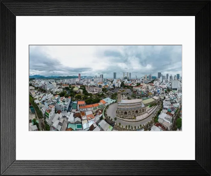 Framed Print : June 5, 2023: panoramic view of the coastal city of Nha Trang, Vietnam Framed Print : June 5, 2023: panoramic view of the coastal city of Nha Trang, Vietnam