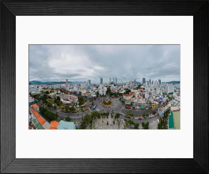 Framed Print : June 5, 2023: panoramic view of the coastal city of Nha Trang, Vietnam Framed Print : June 5, 2023: panoramic view of the coastal city of Nha Trang, Vietnam