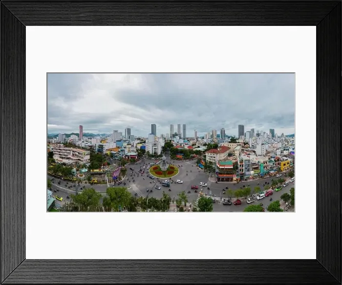 Framed Print : June 5, 2023: panoramic view of the coastal city of Nha Trang, Vietnam Framed Print : June 5, 2023: panoramic view of the coastal city of Nha Trang, Vietnam