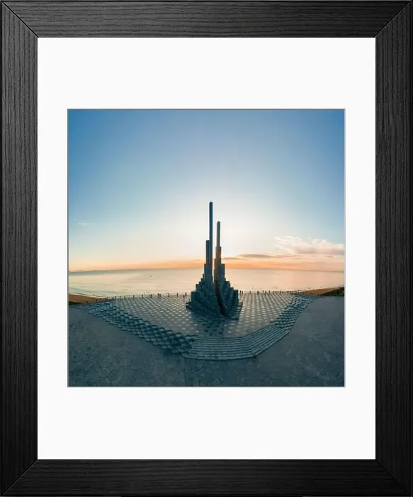 Framed Print : July 16, 2022: dawn at Nghinh Phong cape, Tuy Hoa city, Phu Yen province, Vietnam