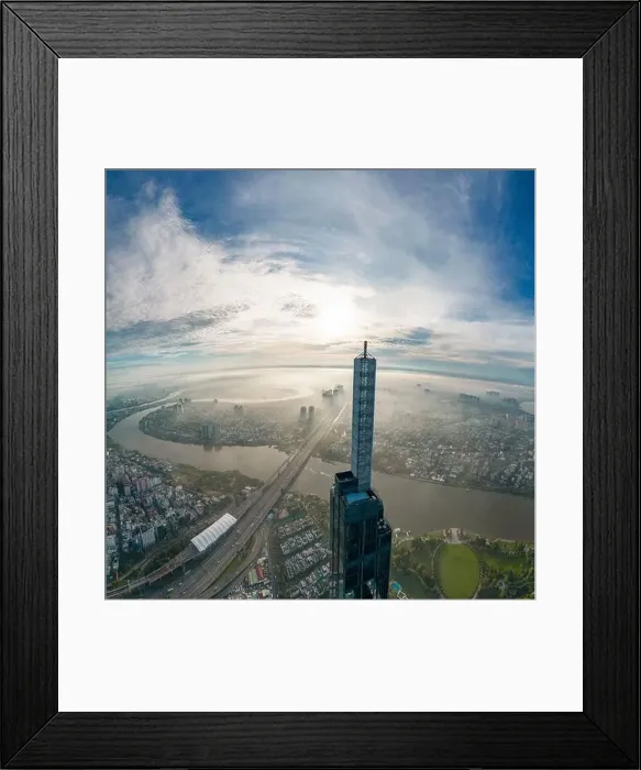 Framed Print : March 12, 2023: panoramic view of Landmark residential area Framed Print : March 12, 2023: panoramic view of Landmark residential area