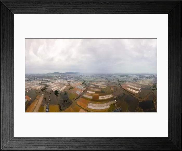 Framed Print : Salt fields in Long Dien town, Ba Ria Vung Tau province, Vietnam Framed Print : Salt fields in Long Dien town, Ba Ria Vung Tau province, Vietnam
