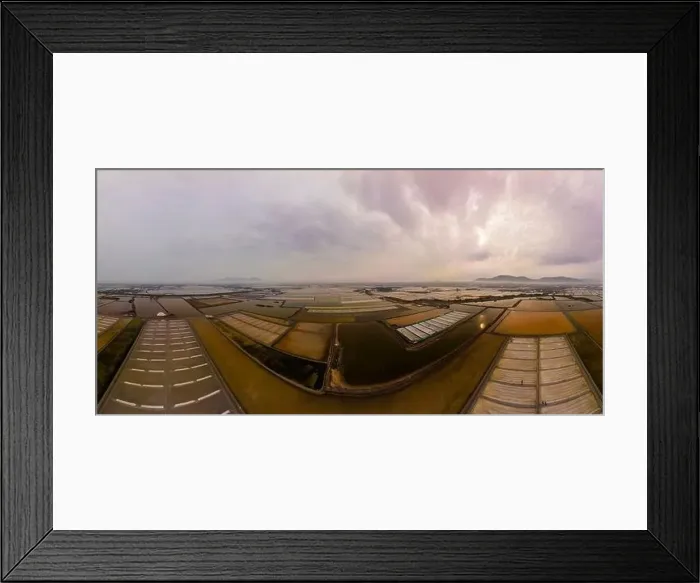 Framed Print : Salt fields in Long Dien town, Ba Ria Vung Tau province, Vietnam Framed Print : Salt fields in Long Dien town, Ba Ria Vung Tau province, Vietnam