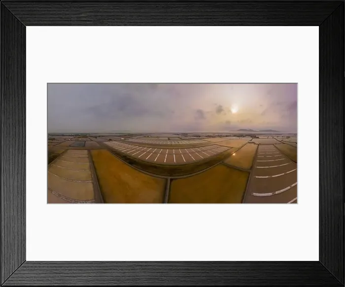 Framed Print : Salt fields in Long Dien town, Ba Ria Vung Tau province, Vietnam Framed Print : Salt fields in Long Dien town, Ba Ria Vung Tau province, Vietnam