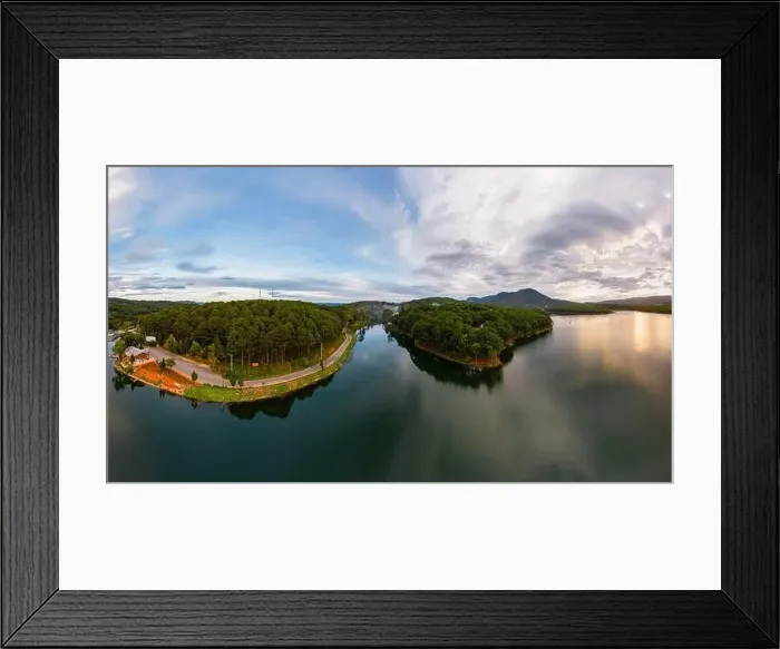 Framed Print : July 29, 2022: central scene of Dak Mil District, Dak Nong Province, Vietnam Framed Print : July 29, 2022: central scene of Dak Mil District, Dak Nong Province, Vietnam
