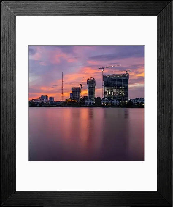 Framed Print : April 27, 2023: view of Ho Chi Minh City, Vietnam in the afternoon Framed Print : April 27, 2023: view of Ho Chi Minh City, Vietnam in the afternoon