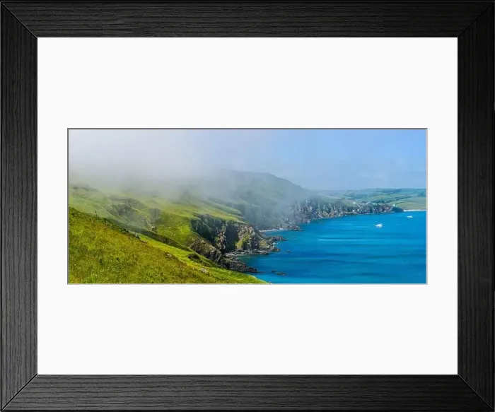 Framed Print : Sea Fret over Cliffs, Start Point Lighthouse, Trinity House and South West Coast Path, Devon, England Framed Print : Sea Fret over Cliffs, Start Point Lighthouse, Trinity House and South West Coast Path, Devon, England