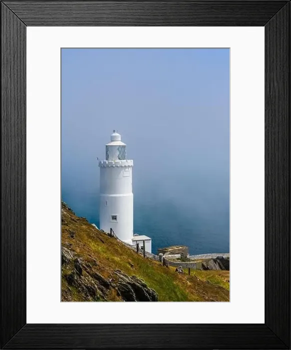 Framed Print : Sea Fret over Start Point Lighthouse, Trinity House and South West Coast Path, Devon, England Framed Print : Sea Fret over Start Point Lighthouse, Trinity House and South West Coast Path, Devon, England