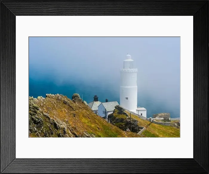 Framed Print : Sea Fret over Start Point Lighthouse, Trinity House and South West Coast Path, Devon, England Framed Print : Sea Fret over Start Point Lighthouse, Trinity House and South West Coast Path, Devon, England