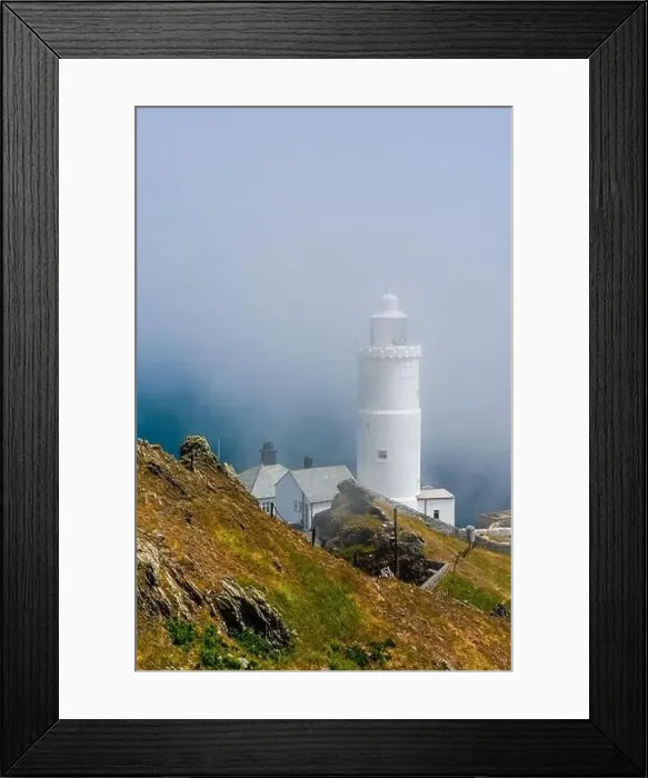 Framed Print : Sea Fret over Start Point Lighthouse, Trinity House and South West Coast Path, Devon, England Framed Print : Sea Fret over Start Point Lighthouse, Trinity House and South West Coast Path, Devon, England