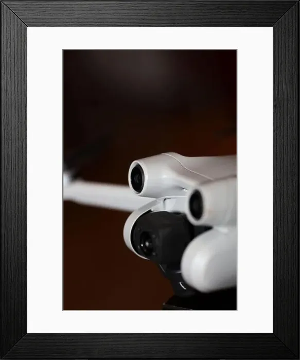 Framed Print : Drone with camera isolated on table close up colorful background modern aerial high quality big size instant prints Framed Print : Drone with camera isolated on table close up colorful background modern aerial high quality big size instant prints