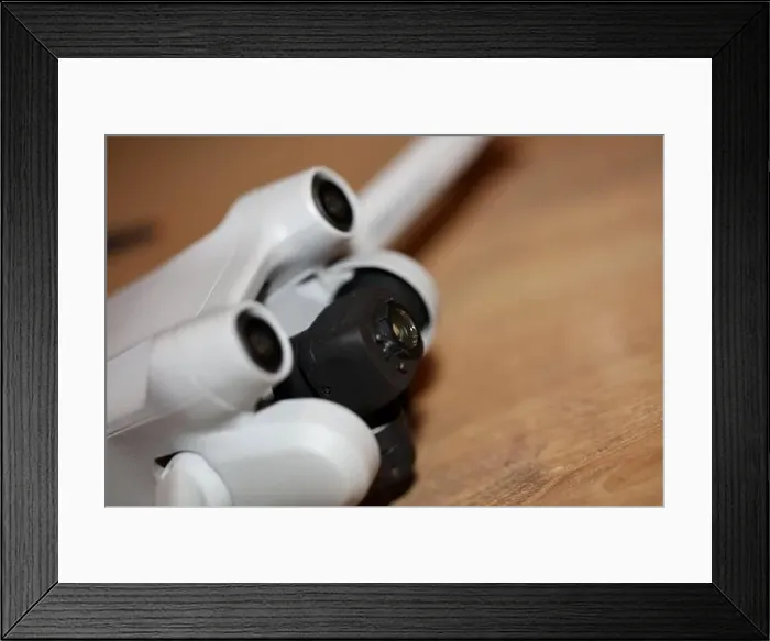 Framed Print : Drone with camera isolated on table close up colorful background modern aerial high quality big size instant prints Framed Print : Drone with camera isolated on table close up colorful background modern aerial high quality big size instant prints