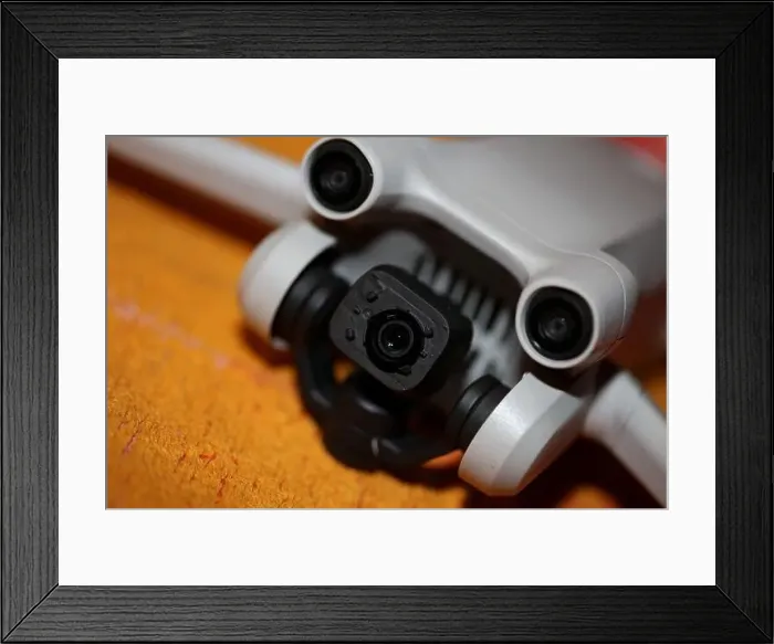 Framed Print : Drone with camera isolated on table close up colorful background modern aerial high quality big size instant prints Framed Print : Drone with camera isolated on table close up colorful background modern aerial high quality big size instant prints