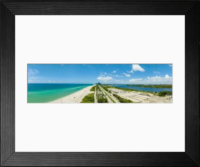 Framed Print : Aerial drone photo Miami Beach Haulover Park Atlantic Ocean Framed Print : Aerial drone photo Miami Beach Haulover Park Atlantic Ocean