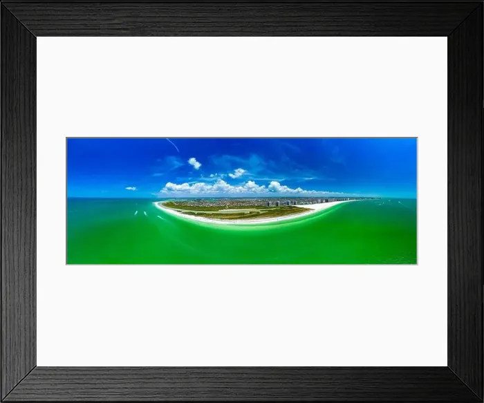 Framed Print : Aerial View of Marco Island, a popular tourist beach town in Florida Framed Print : Aerial View of Marco Island, a popular tourist beach town in Florida