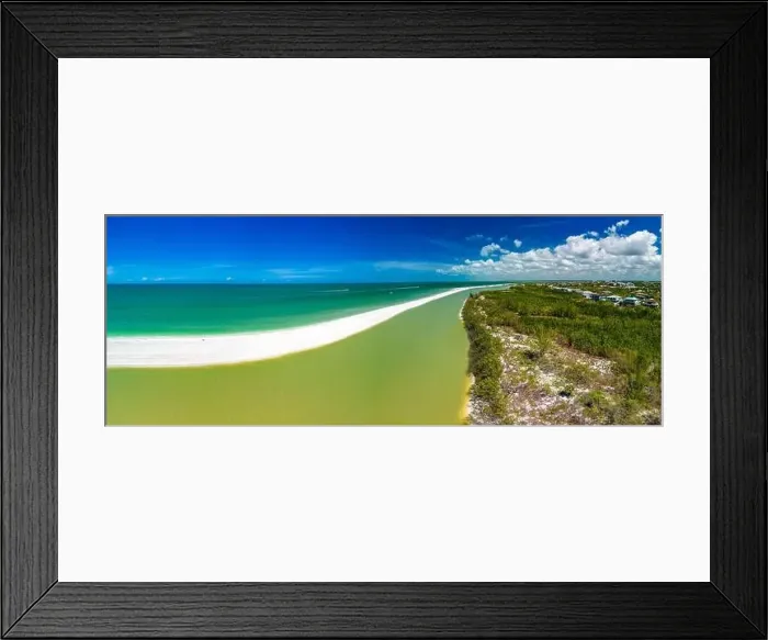 Framed Print : Aerial View of Marco Island, a popular tourist beach town in Florida Framed Print : Aerial View of Marco Island, a popular tourist beach town in Florida