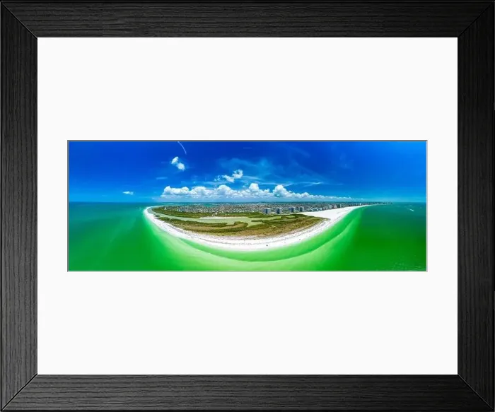 Framed Print : Aerial View of Marco Island, a popular tourist beach town in Florida Framed Print : Aerial View of Marco Island, a popular tourist beach town in Florida